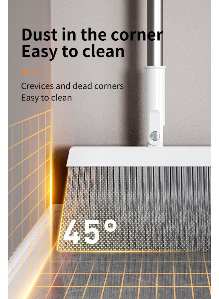 Portable Broom and Dustpan Set with Foldable Brush, Compact and Lightweight Household Cleaning Kit, Dustpan with Rubber Edge for Easy Sweep, Space-Saving Design for Small Spaces - Image 2