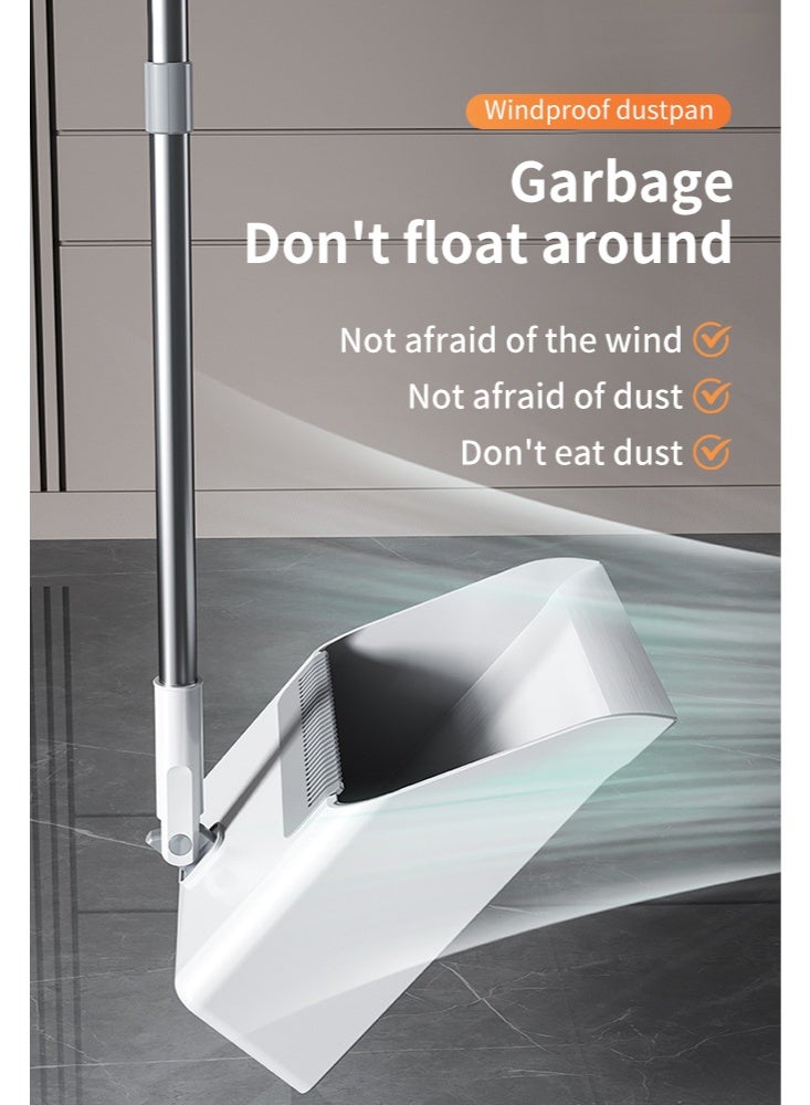 Portable Broom and Dustpan Set with Foldable Brush, Compact and Lightweight Household Cleaning Kit, Dustpan with Rubber Edge for Easy Sweep, Space-Saving Design for Small Spaces - Image 3