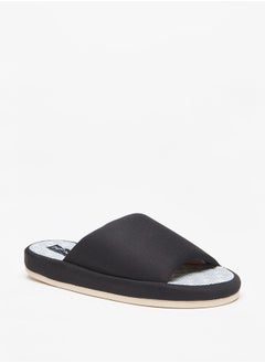 DUCHINI Men Textured Bedroom Slide Slippers 