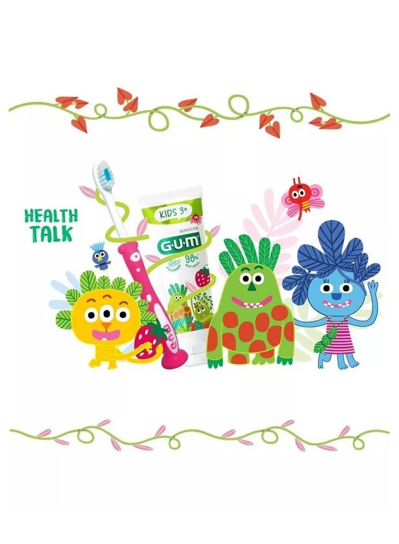 صن ستار معجون أسنان Gum Kids 3+ سنوات بنكهة الفراولة 50 مل - Image 4