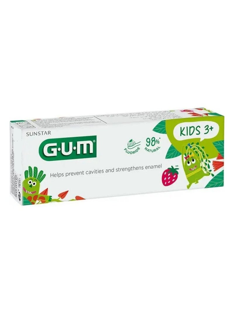 صن ستار معجون أسنان Gum Kids 3+ سنوات بنكهة الفراولة 50 مل - Image 1