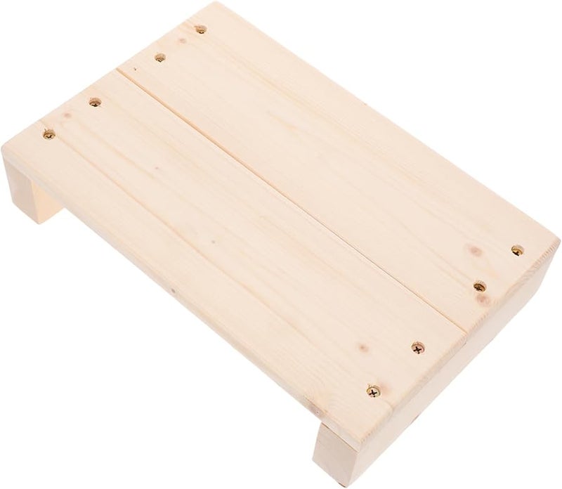Wooden Step Stool 4 Pack Compact Design Easy Storage For Kitchen Bathroom And High Beds - Image 1