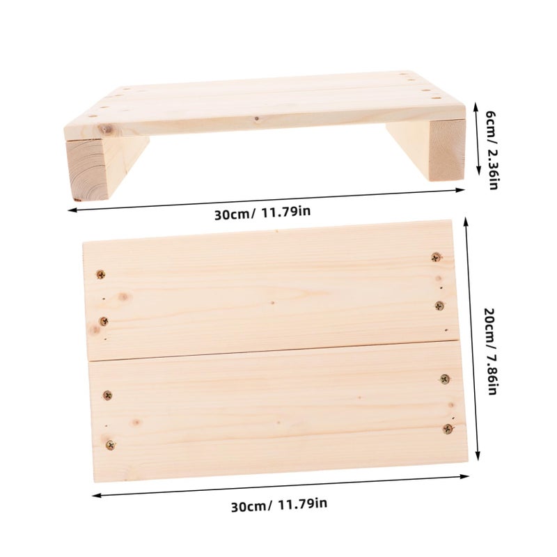Wooden Step Stool 4 Pack Compact Design Easy Storage For Kitchen Bathroom And High Beds - Image 3