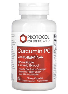 Protocol For Life Balance Curcumin PC With Meriva 60 Veg Capsules 
