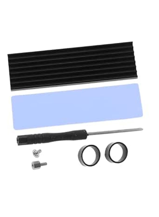 طقم مبرد SSD من سبائك الألومنيوم مع وسائد حرارية، سهل التركيب، تبريد محسن - Image 1