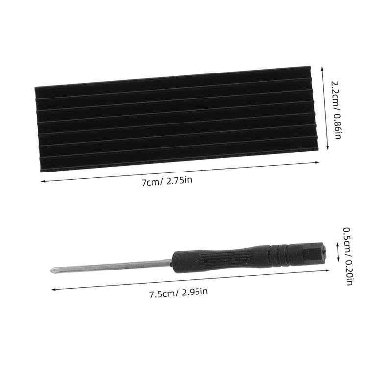 طقم مبرد SSD من سبائك الألومنيوم مع وسائد حرارية، سهل التركيب، تبريد محسن - Image 3