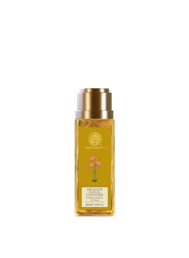 Forest Essentials Delicate Facial Cleanser Kashmiri Saffron & Neem& Forest Essentials Silkening Shower Wash Iced Pomegranate & Kerala Lime - Image 4