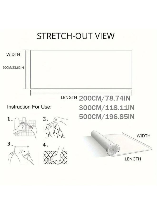 White Dot Window Film 23.62x196.85 Inch Reusable Self Adhesive Glass Sticker For Home Office Balcony - Image 4