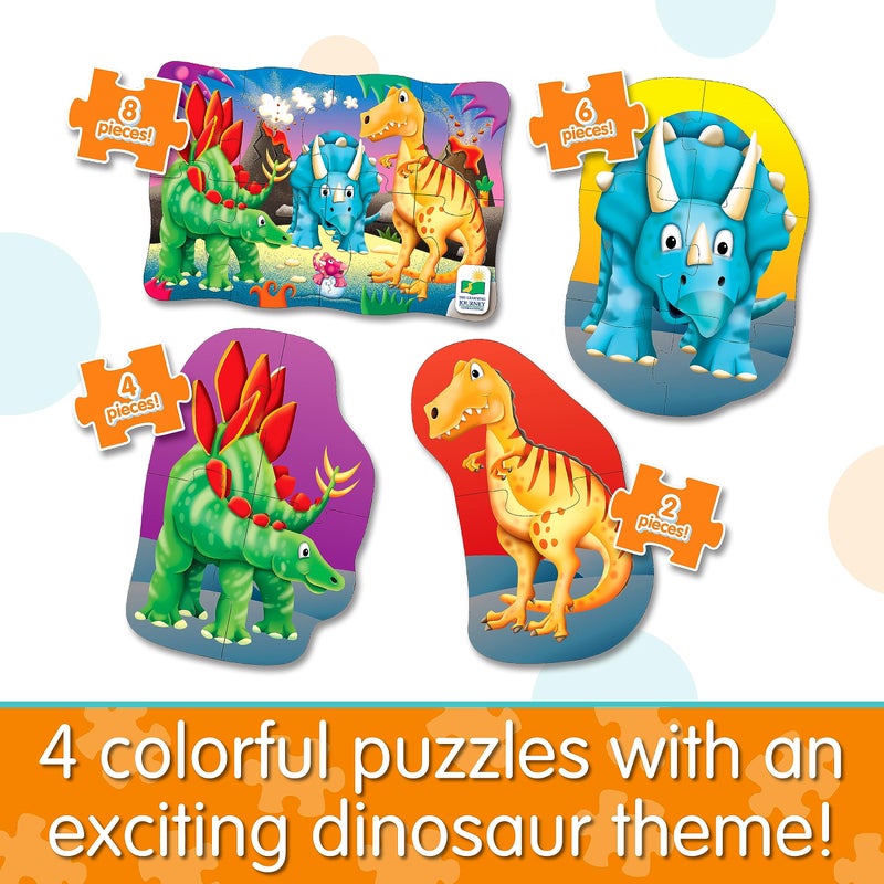 The Learning Journey: My First Puzzle Sets 4-In-A-Box Dinosaur â€“ Dinosaur Puzzle Sets - Educational Toddler Toys & Activities for Children Ages 2-5 - Image 2