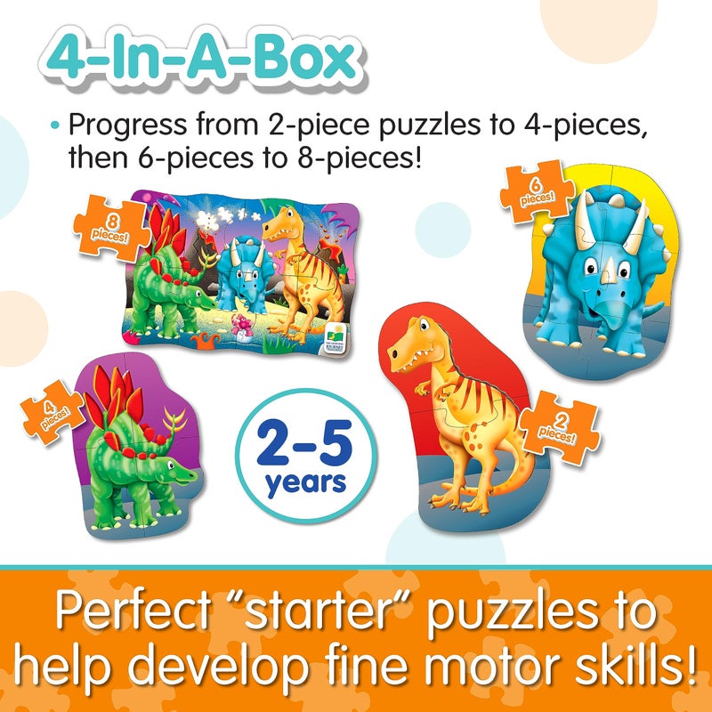 The Learning Journey: My First Puzzle Sets 4-In-A-Box Dinosaur â€“ Dinosaur Puzzle Sets - Educational Toddler Toys & Activities for Children Ages 2-5 - Image 3