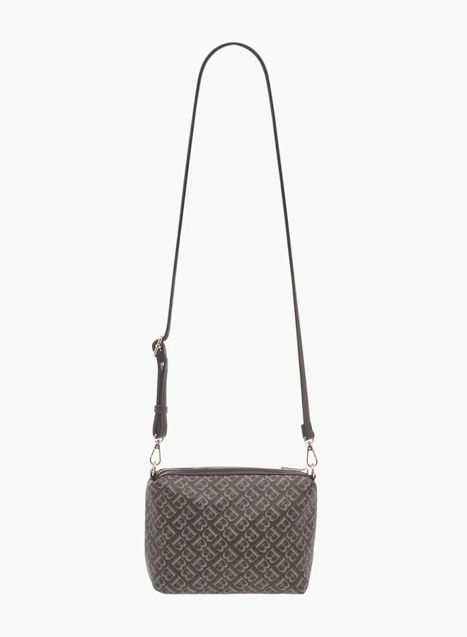 Flora Bella By Shoexpress Womens Monogram Textured Tote With Crossbody Bag And Detachable Coin Pouch