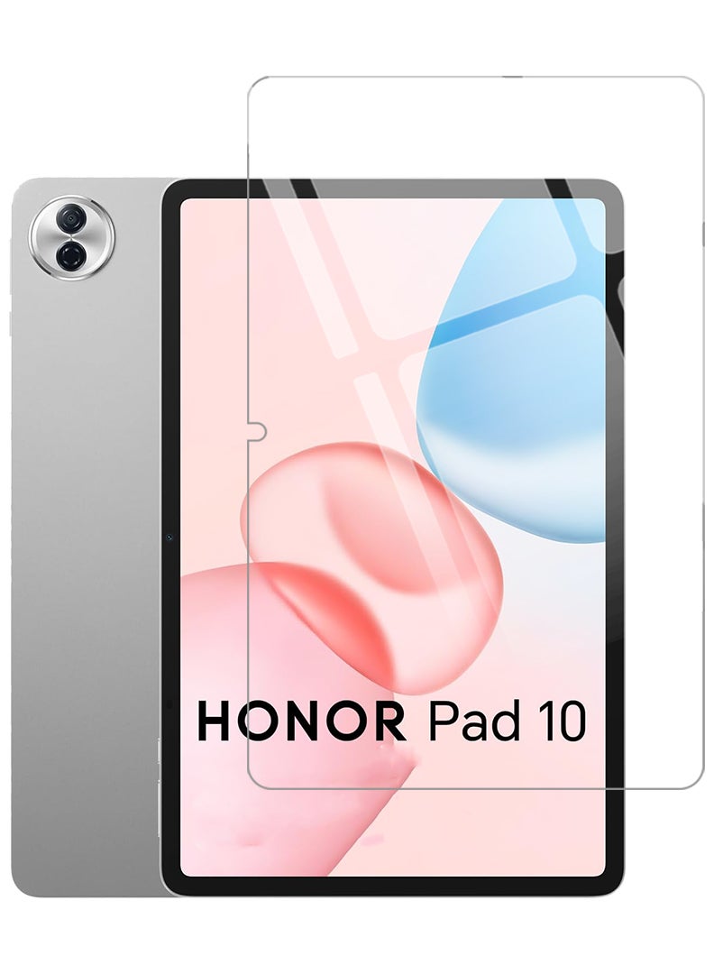 Theodor Screen Protector for Honor Pad 10  9H Hardness Tempered Glass, Bubble Free Easy Installation, Full Coverage And Anti Scratch Case Friendly- Clear - Image 1