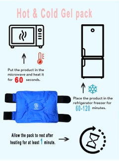 Dada Hot/Cold Gel Compress for Joint and Knee, for acute injuries, swelling, strain & pain, chronic pain, arthritis, muscle spasms & joint stiffness, HCSL01  - Image 3