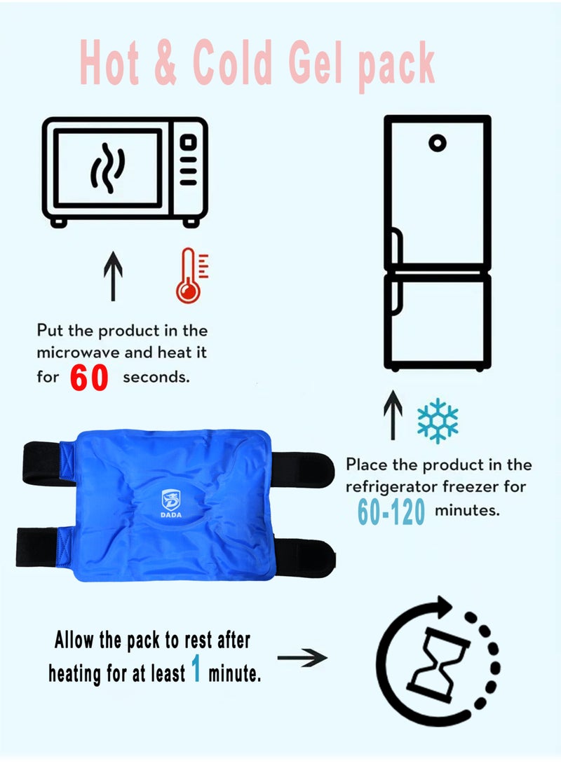 Dada Hot/Cold Gel Compress for Joint and Knee, for acute injuries, swelling, strain & pain, chronic pain, arthritis, muscle spasms & joint stiffness, HCSL01  - Image 3