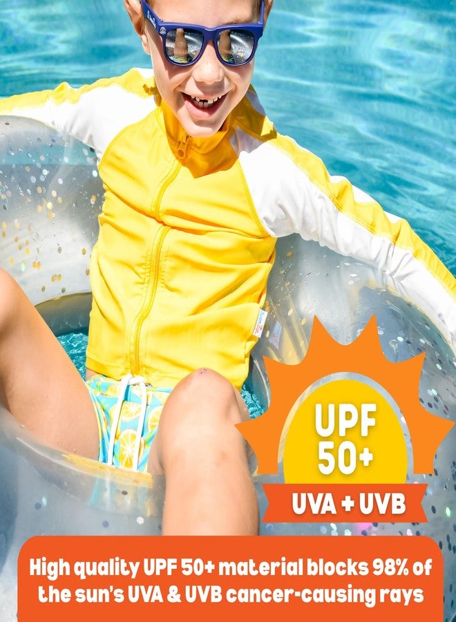 SwimZip شورتات سباحة SwimZip - شورتات سباحة UPF 50+ - للأطفال والرضع والأولاد والبنات - الليمون - Image 4