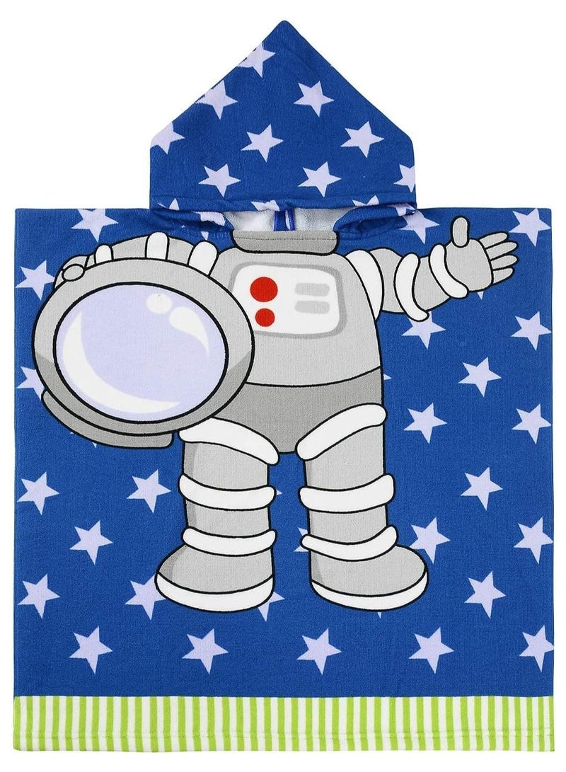 TopLike Hooded Baby/Toddler/Kids Beach Towel , Children Cloak Cosy Towel ,Super Soft Cartoon Poncho Bath/Pool Towel for Boy and Girl 3 to 7 Years (Astronaut) - Image 4