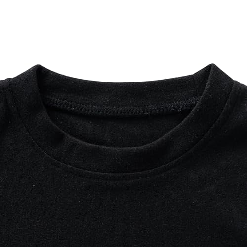 JWWN Kids Thermal Underwear Set Baby Winter Base Layer Ultra Soft Long Johns for Toddler Boys Girls (Black,24Months) - Image 3