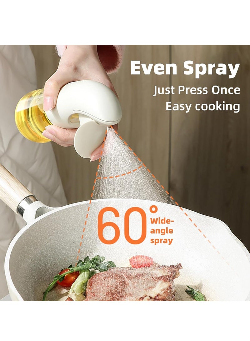 KASTWAVE Olive Oil Spray Bottle, Olive Oil Dispenser, Oil Dispenser Bottle for Kitchen, 5Oz Oil Mister with Wide Spray, Olive Oil Sprayer for Cooking, Barbecue, Salad, White - Image 2