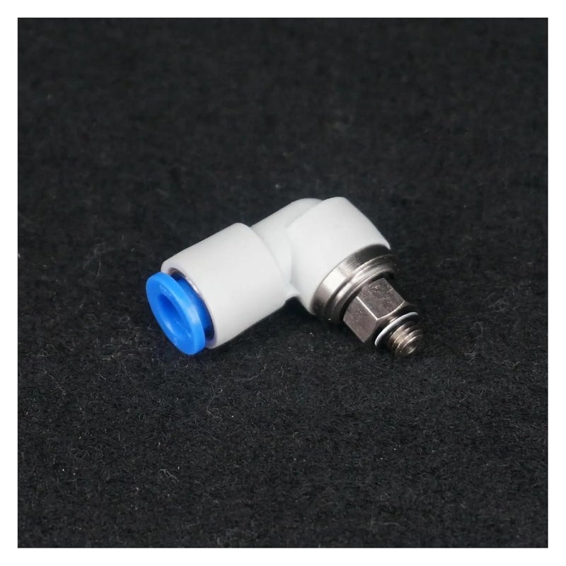 M5x0 8 خيوط كوع تركيب دوار أنبوب موصل مشترك 6 مم OD - Image 1