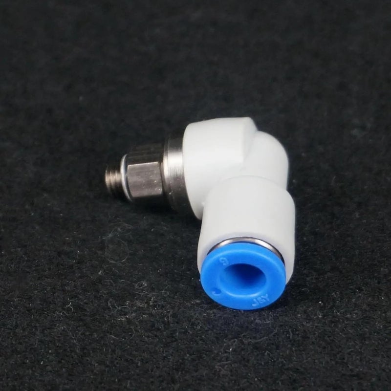 M5x0 8 خيوط كوع تركيب دوار أنبوب موصل مشترك 6 مم OD - Image 3