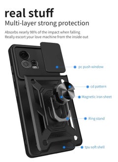 Generic Rugged Armor Phone Case with Sliding Camera Cover & Ring Stand  - Image 4