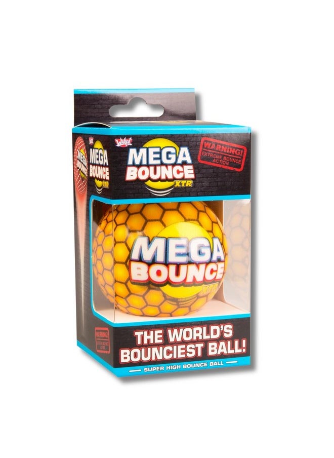 Wicked Mega Bounce XTR | The World's Bounciest High Bounce Ball | 85% Bounce Rate (Random - Blue/Red/Yellow)