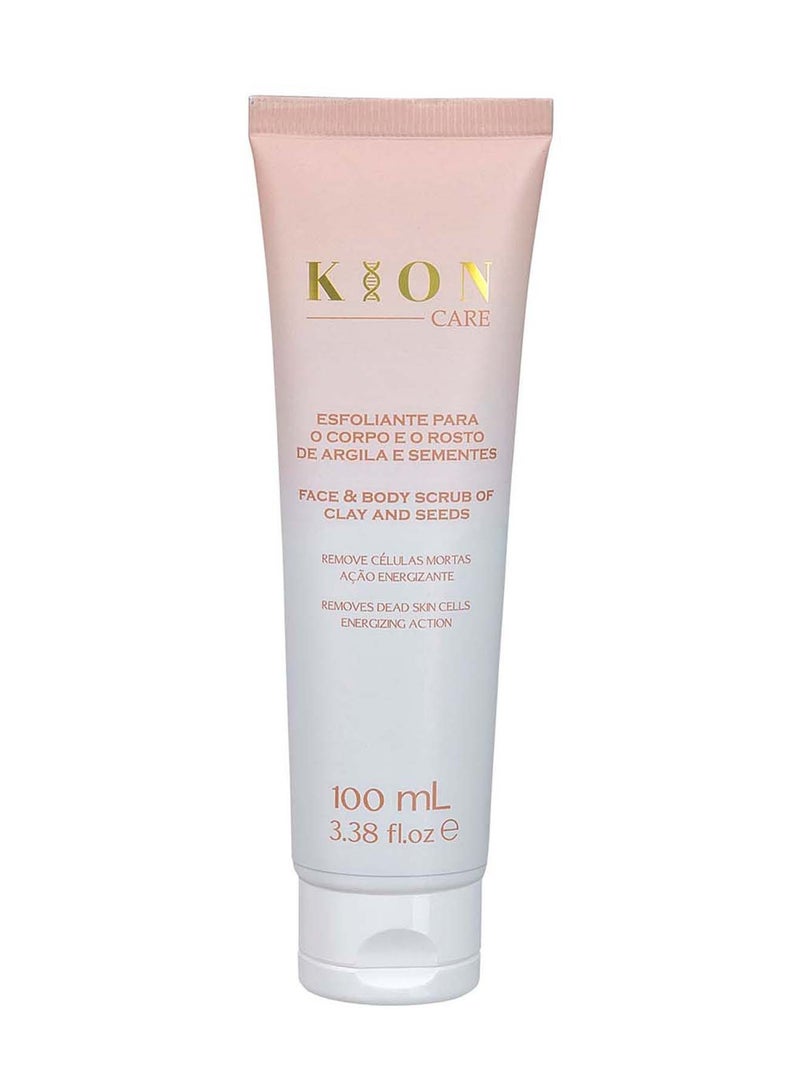 Kion Face & Body Scrub of Clay Care , Vitamin E And Sodium PCA