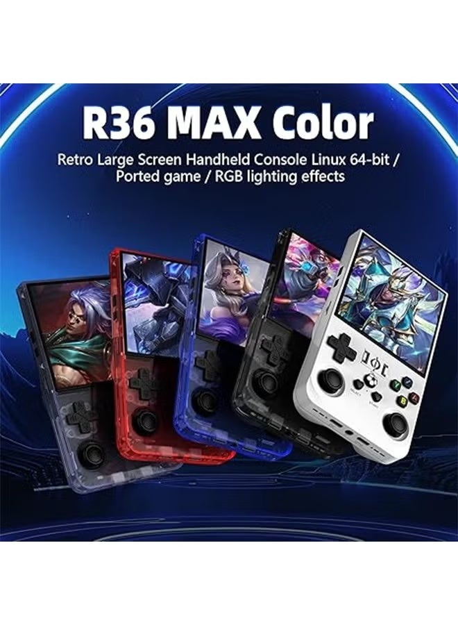 R36MAX Retro Handheld Game Console, 4.0 Inch IPS Screen, 64GB Memory, Portable Arcade Video Gaming Console Gift for Adults, Black - Image 2
