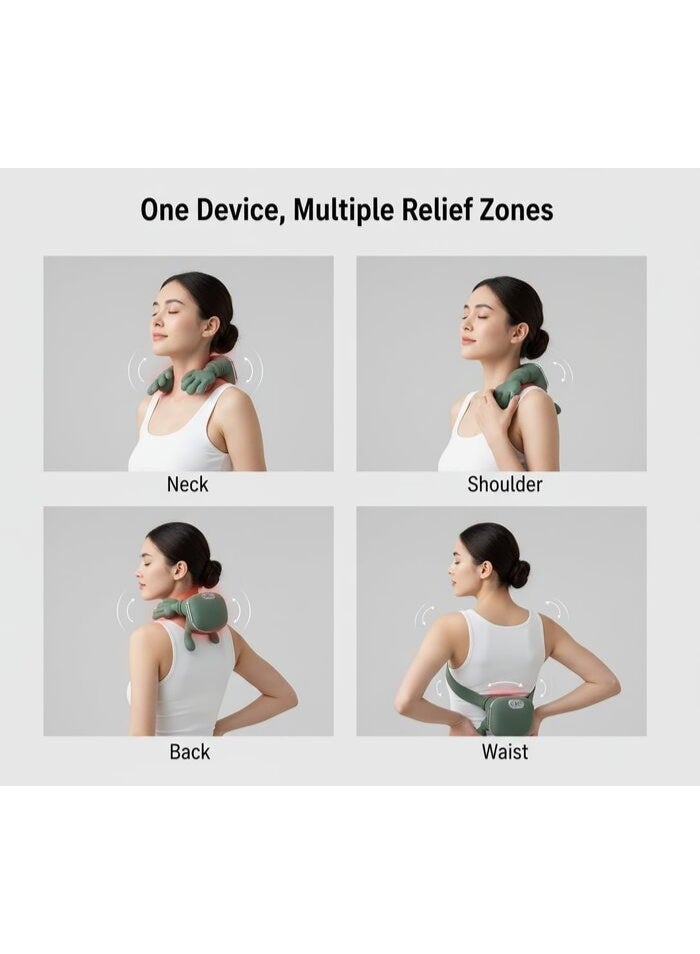 Finger neck massager, portable rechargeable electric massager for neck and shoulders with heating function - Image 2