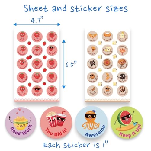 Joyful Artistry Smelly Stickers Scratch and Sniff, 24 Sheets, 12 Different scents, Motivational Reward Stickers for Kids and for Teachers (360) - Image 3