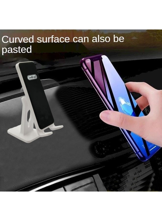 Go-Des GD-HD701 Magnetic Phone Holder with 9 Strong Magnets for Car Dashboard, Desk, & Home, Universal Swivel Mount Stand for GPS Navigation & Hands-Free Calling, Safe, Anti-Fall Mobile Support (Black/White) - Image 2