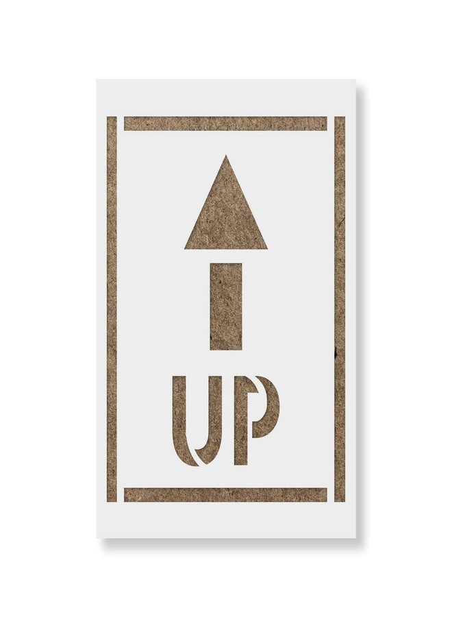 Stencil Revolution Up Arrow Text Stencil - Big Stencils, Reusable, Plastic, for Painting, Signs - Image 1