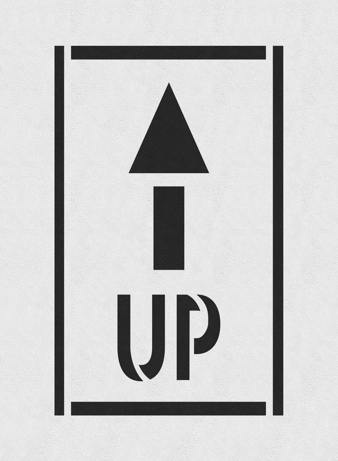 Stencil Revolution Up Arrow Text Stencil - Big Stencils, Reusable, Plastic, for Painting, Signs - Image 4