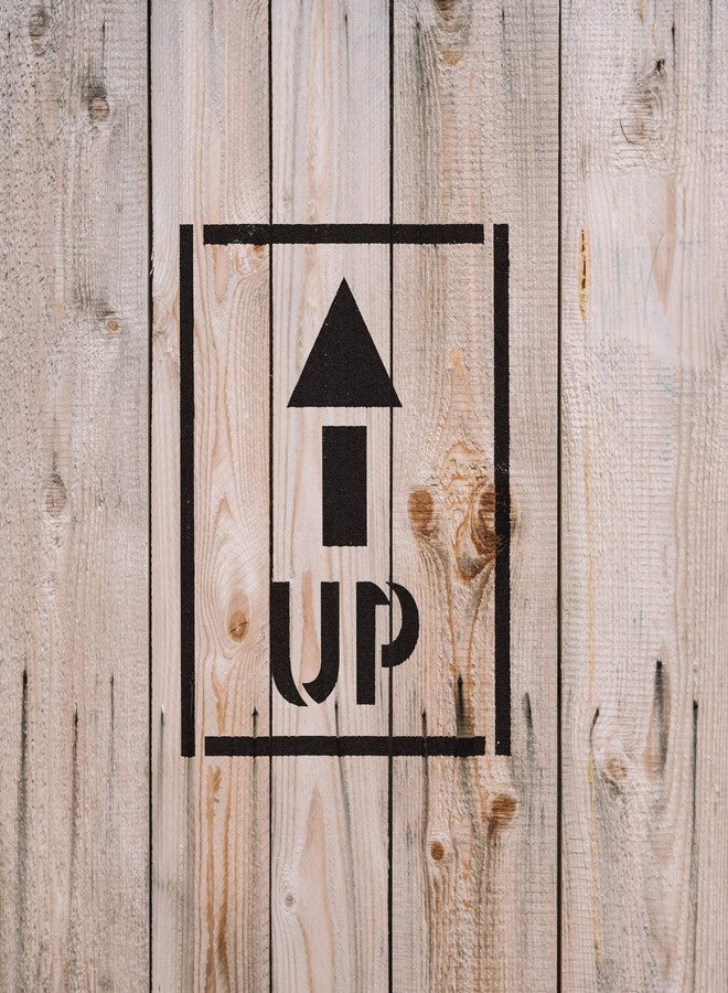 Stencil Revolution Up Arrow Text Stencil - Big Stencils, Reusable, Plastic, for Painting, Signs - Image 3