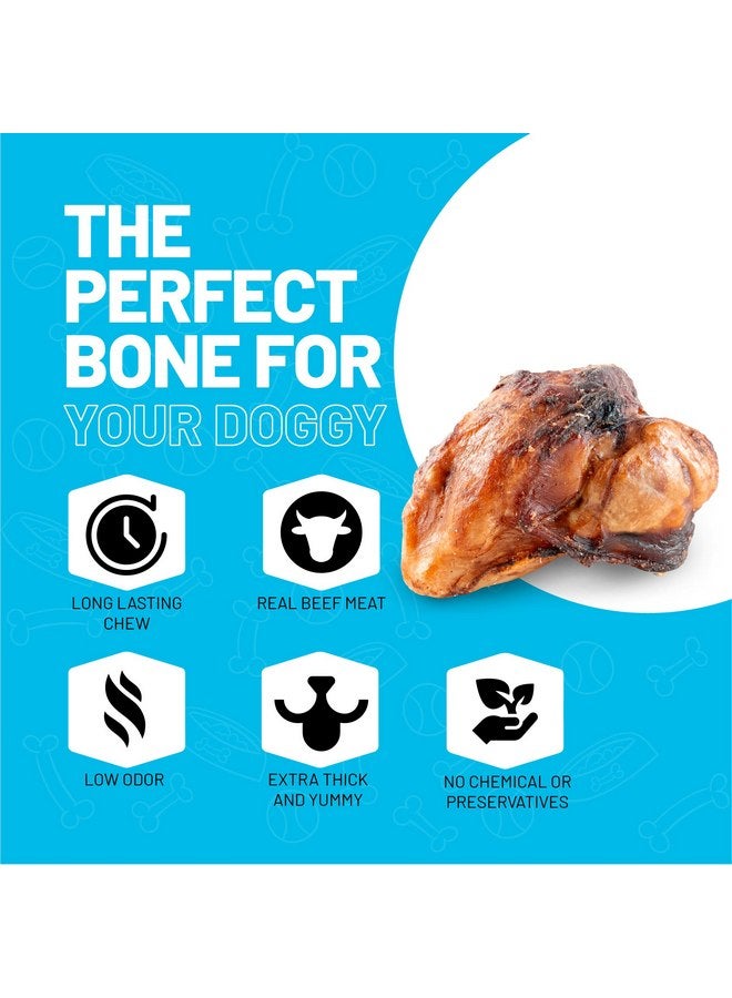 Sitka Farms Beef Knee Caps Smoked Premium Dog Bones - 12 Count - Natural Long Lasting Dog Treats - Low Fat High Protein Dog Bones - Natural Beef Chews - Meaty Bones - Image 3