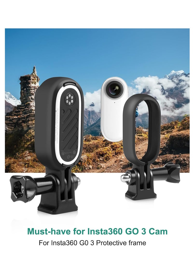 SYOSI Heat Dissipation Bracket Protective Case Fit for Insta360 GO 3 Camera, with 1/4 Screw Hole Adaptor and Short Screw About Insta360 Go 3 Accessories for Camera Protection Bracket Frame  - Image 2