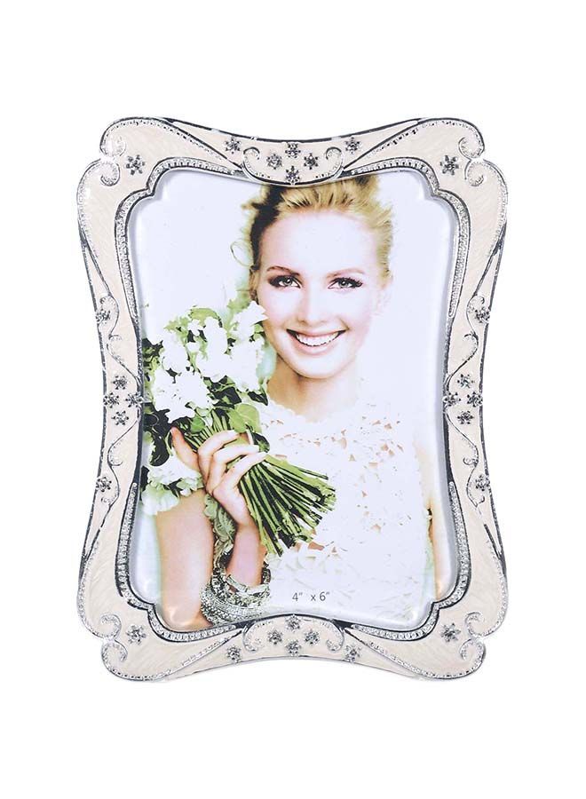 NIBEMINENT Vintage Tabletop Picture Frame White 4x6kg  - Image 1