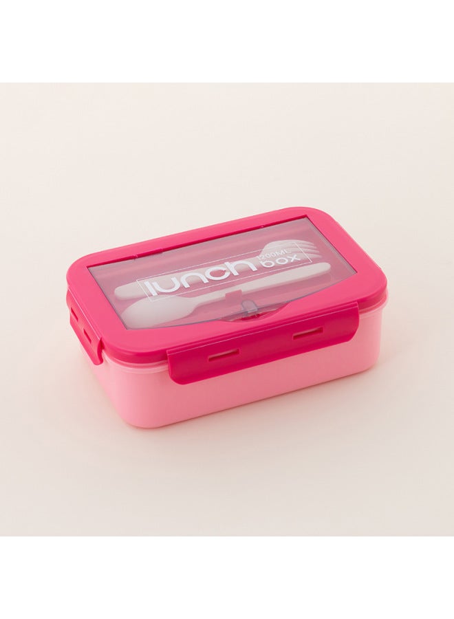 Sealed Compartment Student Lunch Box For Office Workers, Large-capacity Portable Lunch Box With Matching Tableware, Microwaveable
