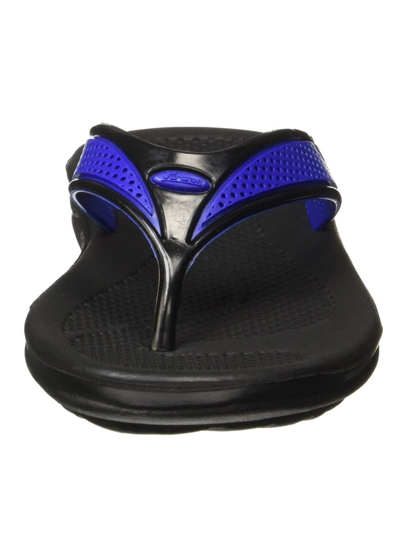 Paragon - Women's Flip Flops Women's Slippers Footwear 1215 Black-Blue Made in India - Image 1