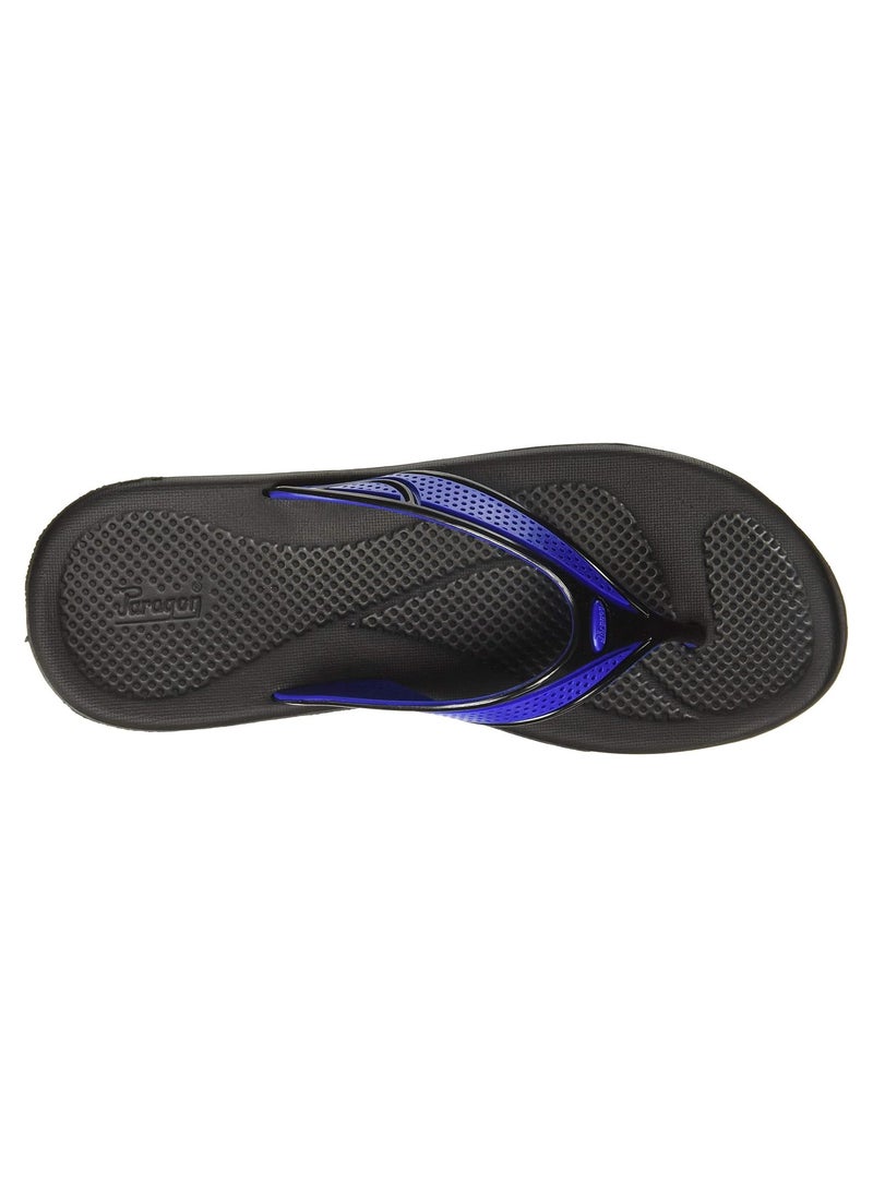 Paragon - Women's Flip Flops Women's Slippers Footwear 1215 Black-Blue Made in India - Image 1
