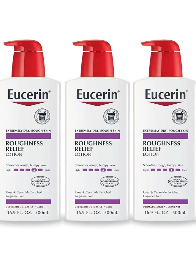 Eucerin Lotion Roughness Relief 16.9 Ounce (500ml) (3 Pack) - Image 1