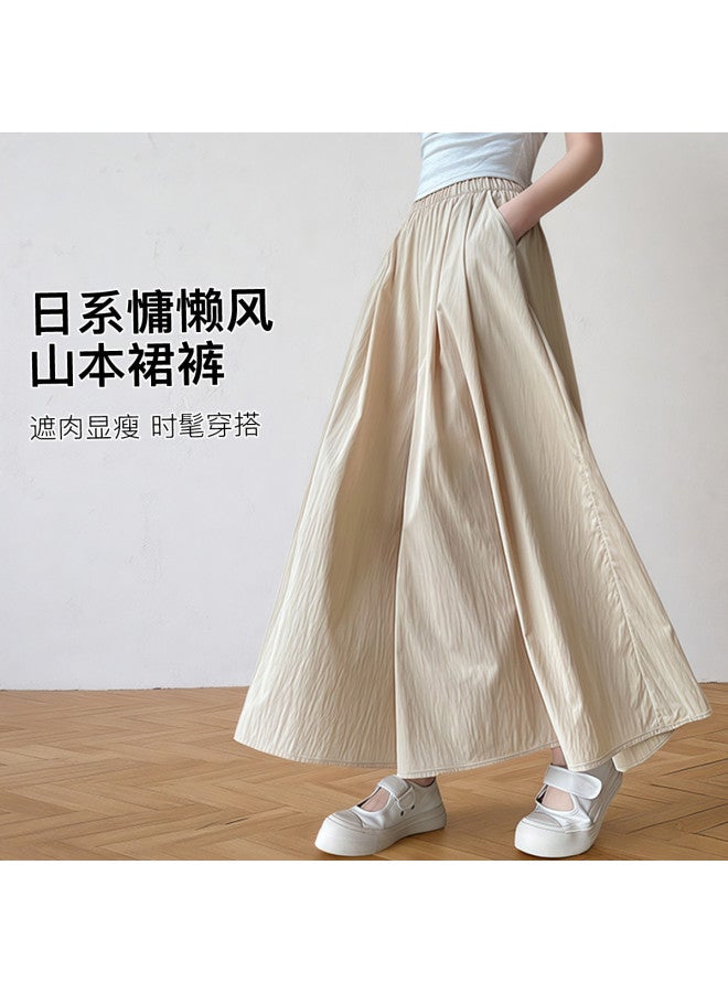 Moonbadi Thin Yamamoto Culottes For Women, Lazy Style Wide-Leg Pants, Slimming, Fashionable, Versatile, Drapey, Casual Pants, Cargo Culottes - Image 3