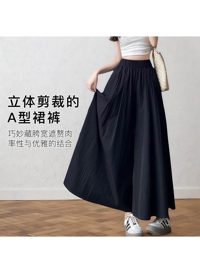 Moonbadi Thin Yamamoto Culottes For Women, Lazy Style Wide-Leg Pants, Slimming, Fashionable, Versatile, Drapey, Casual Pants, Cargo Culottes - Image 5