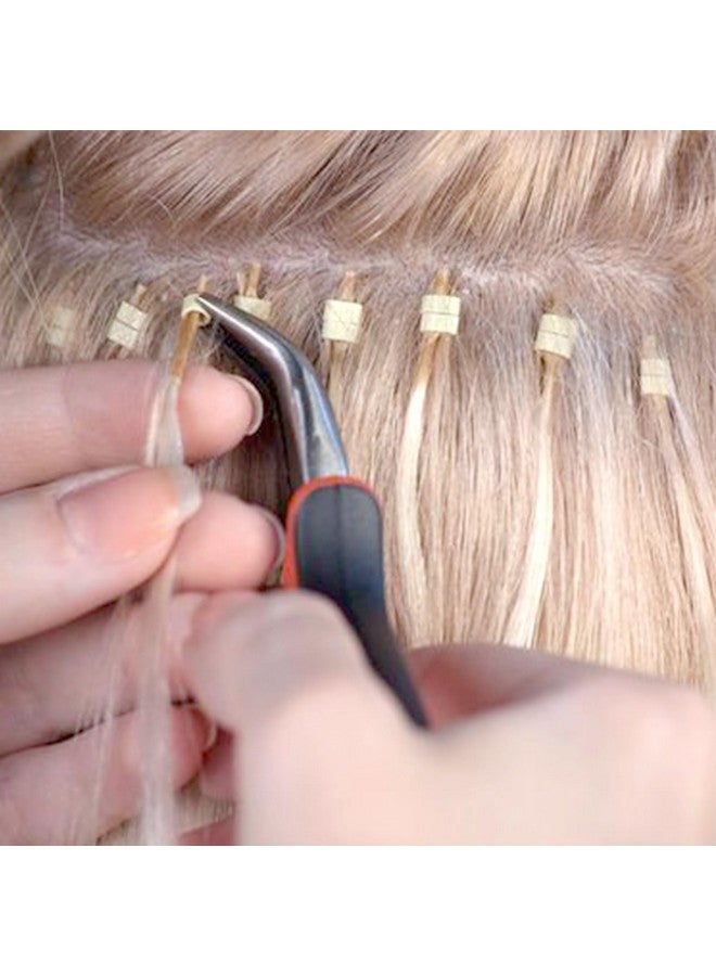 لوويجز كماشة تمديد الشعر مع 3 فتحات صغيرة لحلقات النانو الدقيقة لفتح وفك وصلات الشعر وأداة الإزالة (قطعة واحدة، أسود-أحمر) - Image 4