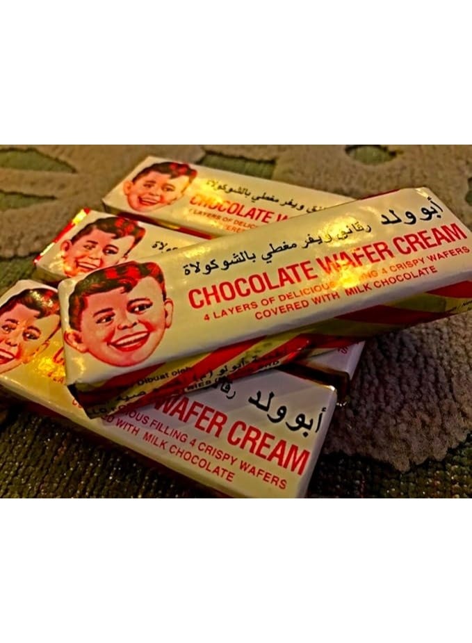 ابو الوليد بسكويت ويفر أبو ولد محشو بكريمة الشوكولاتة – طبقات ويفر مقرمشة مع حشو شوكولاتة ناعم، عبوة 12 قطعة - Image 2
