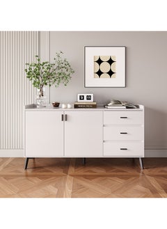 Home Box خزانة جانبية من الحجر المصقول من مارويل مع 3 أدراج 45 × 80 × 150 سم  - Image 2