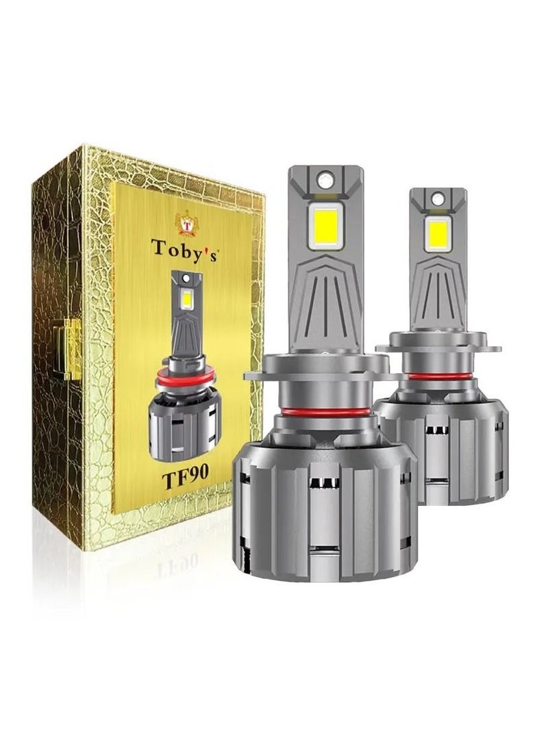 Toby's Car LED Headlight TF90 H11 Original 180W Power With Canbus, Best LED Headlight Never Launch Before, Pure White 6000K Color Temperature 