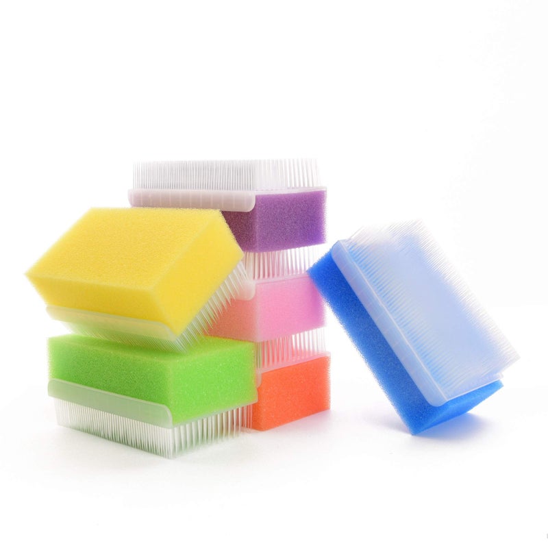 Special Supplies Special Supplies 6 Pack Baby Bath Sponges Soft Foam Sensory Scrubber with Cradle Cap Bristle Brush Body Hair and Scalp Cleaning Gentle on Infant Toddler Sensitive Skin Great Sensory Feel