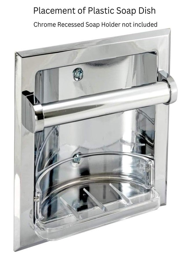 EZ-FLO Clear Replacement Bathroom Plastic Soap Dish, 15204 - Image 4