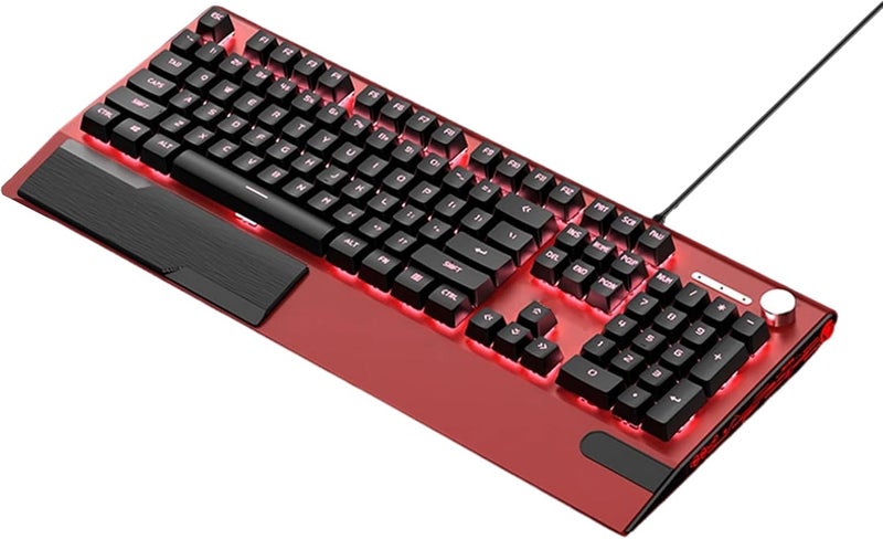 104 Key Code USB Mechanical Gaming Keyboard RGB Backlit N Rollover Switch Enhanced RGB Lighting Keyboard - Image 5